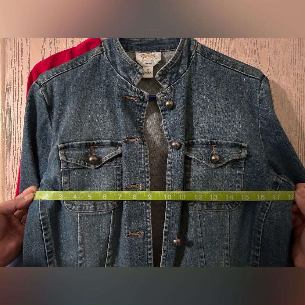 Talbots jean jacket size 12 jean jacket - Picture 3 of 13